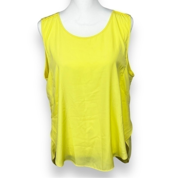 Calvin Klein Jeans Tops - CALVIN Klein Jeans Yellow Sleeveless Tunic Blouse, Fits Like An X-Large